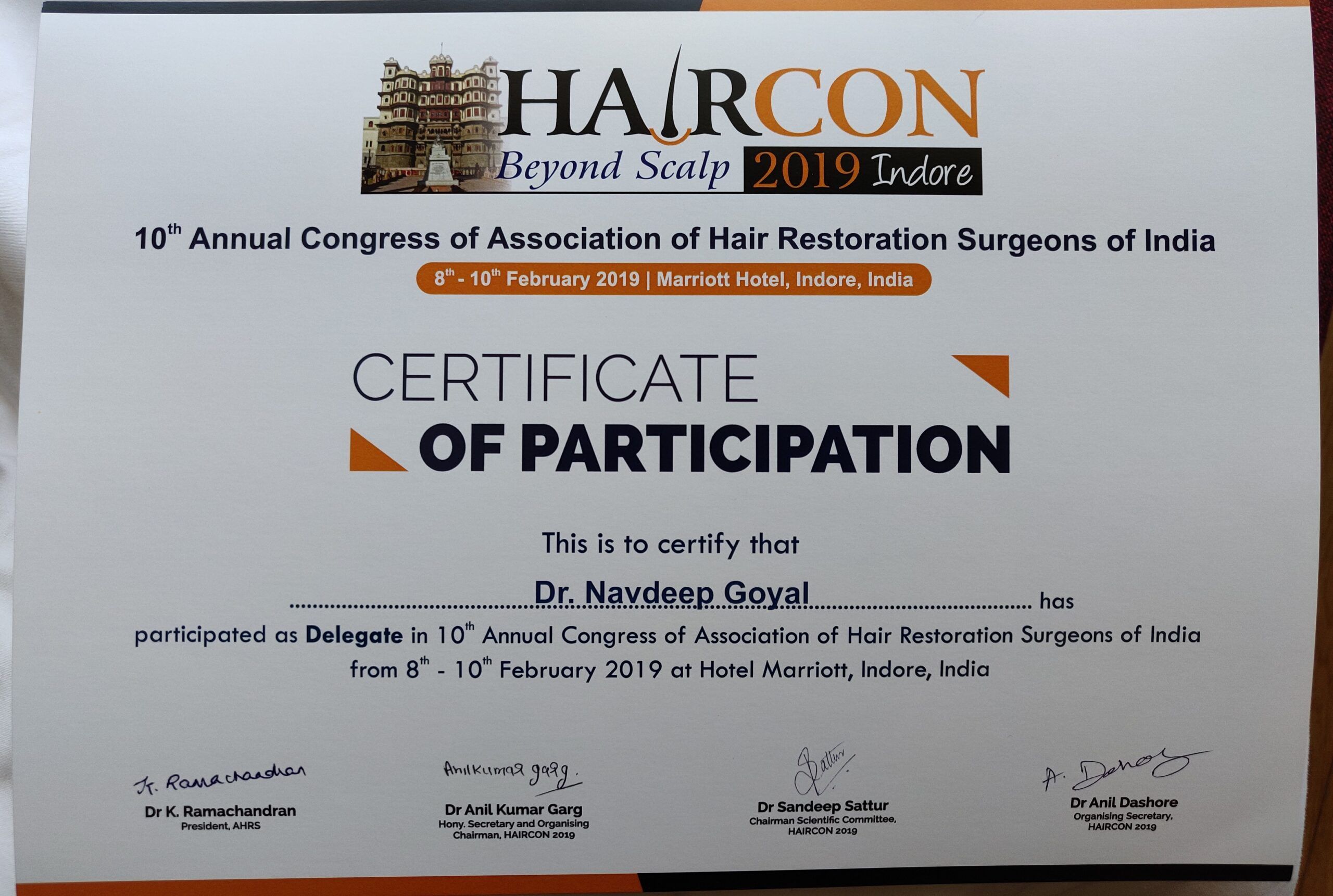 Haircon 2019 at Hotel Marriott, Indore, Madhya pradesh, India