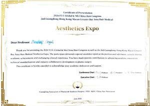 FUE Asia HMSC China guangzhou Certificate of presentation